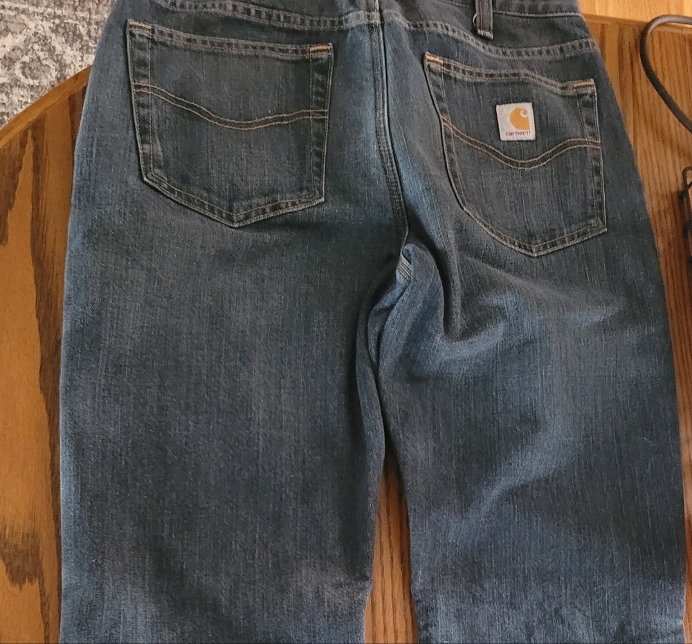 Mens Fleece Lined Carhart Jeans